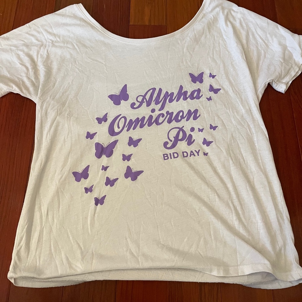 AOII bid day shirt